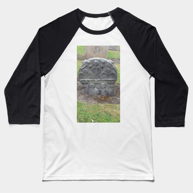 Gravestone, Linlithgow Palace, Scotland Baseball T-Shirt by MagsWilliamson